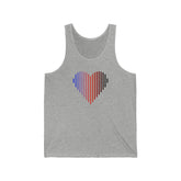 Polyamory Heart Lines Tank-Top: Pride Gradient Tank